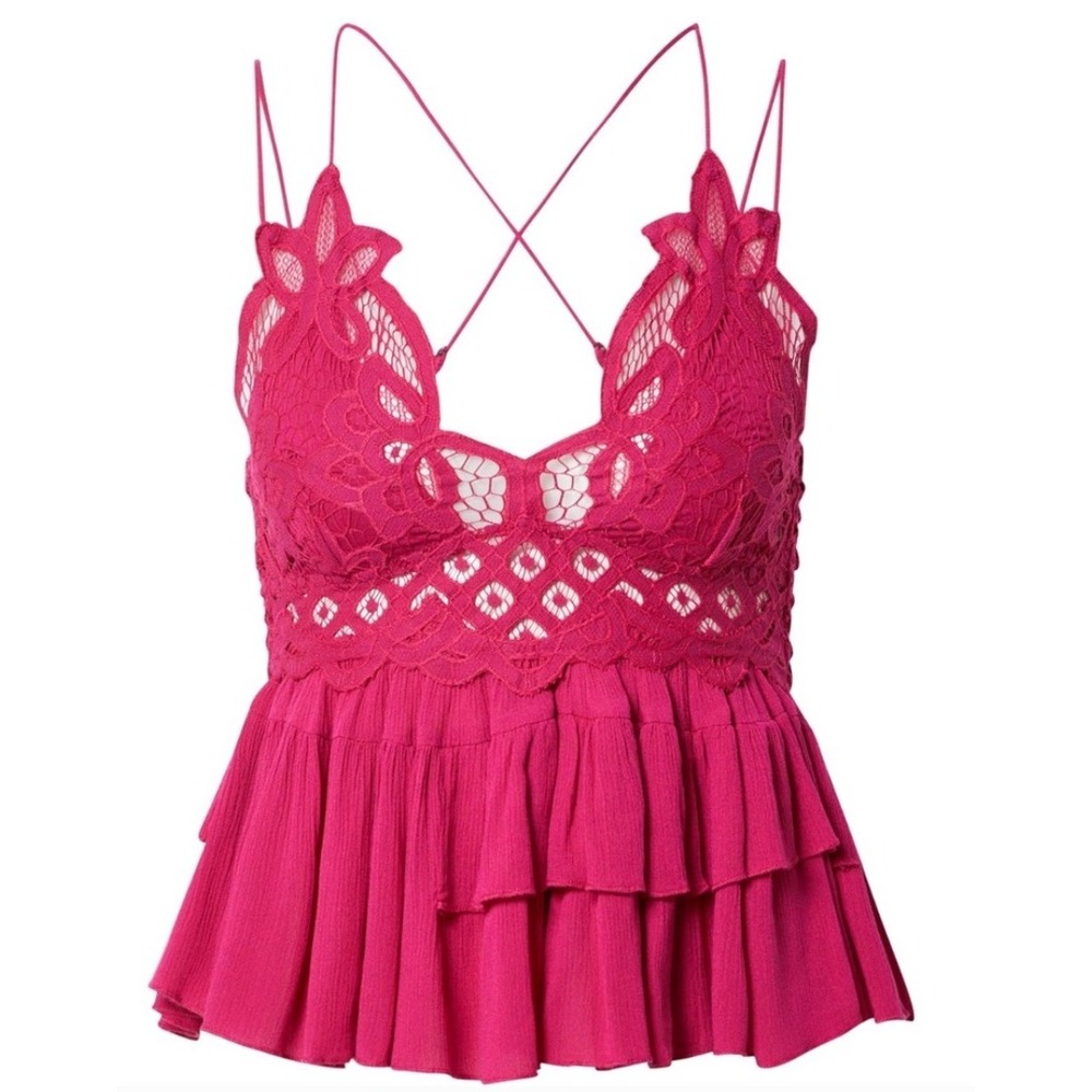 free people pink adella tank
